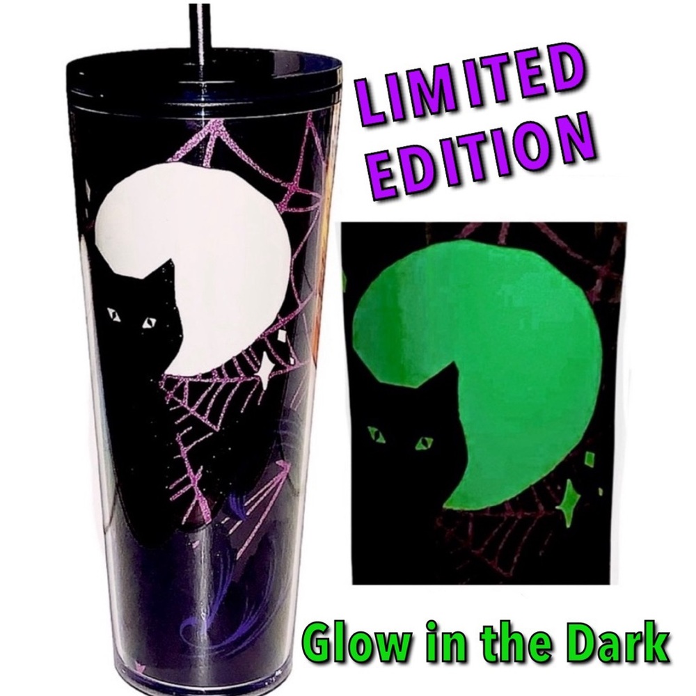 Starbucks Limited Edition Glow In The Dark Halloween 24oz Tumbler
